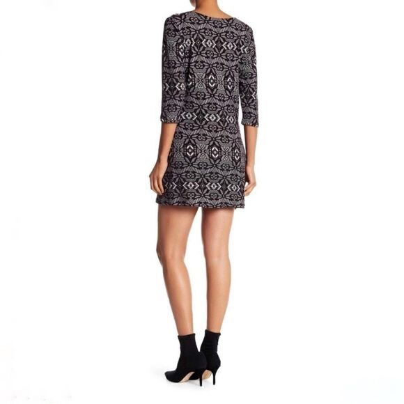 NWT Papillon Multicolor patterned sweater dress m - Picture 2 of 5